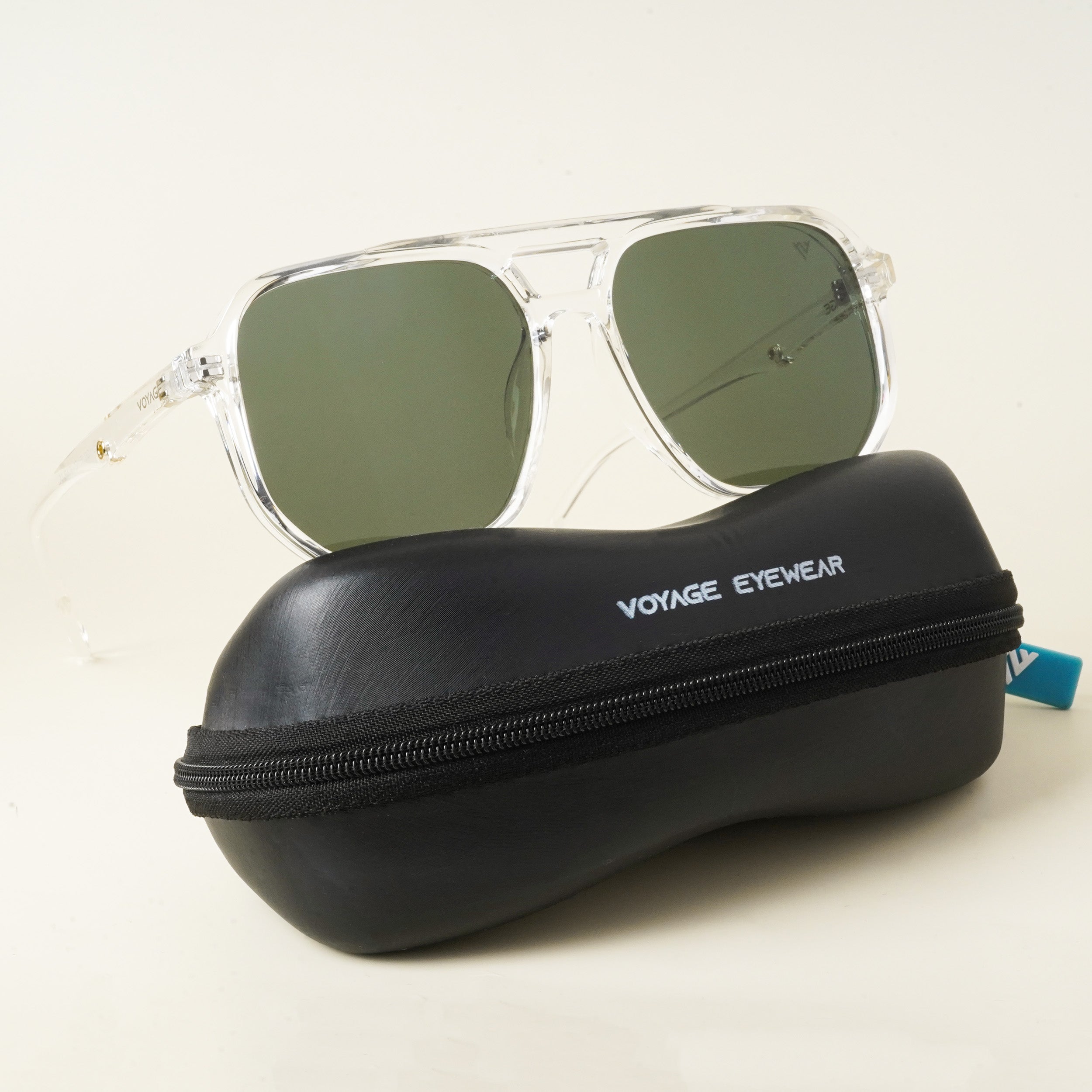 Voyage Unisex Black Lens & Black Wayfarer Sunglasses with UV Protected Lens  - Price History